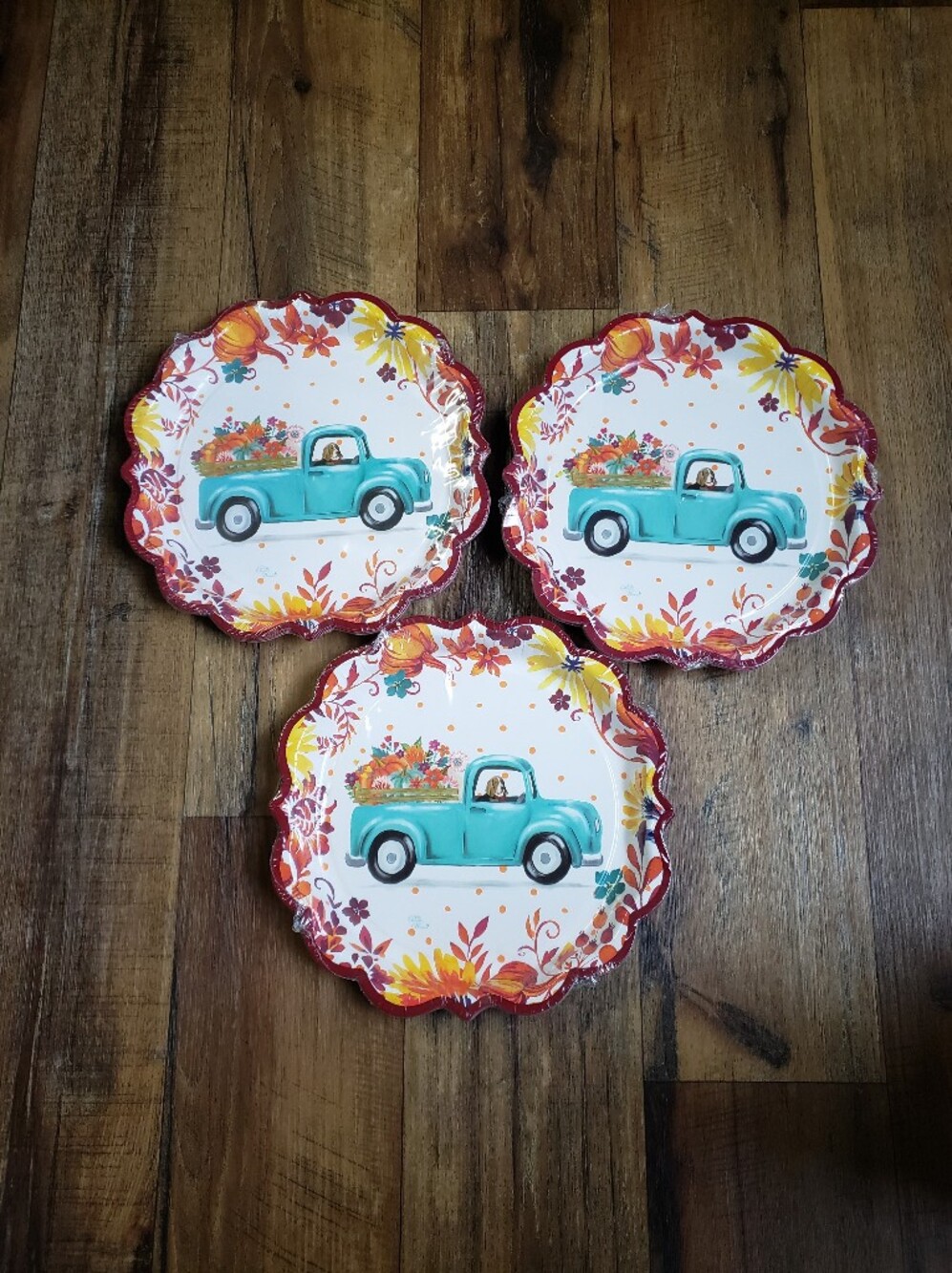 Set Of 24 The Pioneer Woman Autumn Paper Dinner Plates